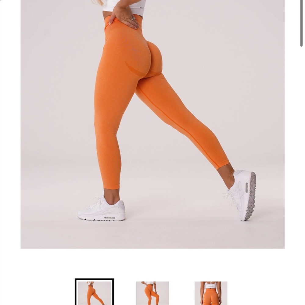 NVGTN Sunset Orange Curve Leggings